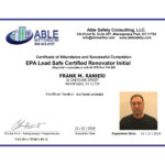 EPA Lead Safe Firm License